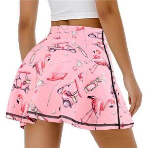 Women's Tennis Golf Skirts Flamingo